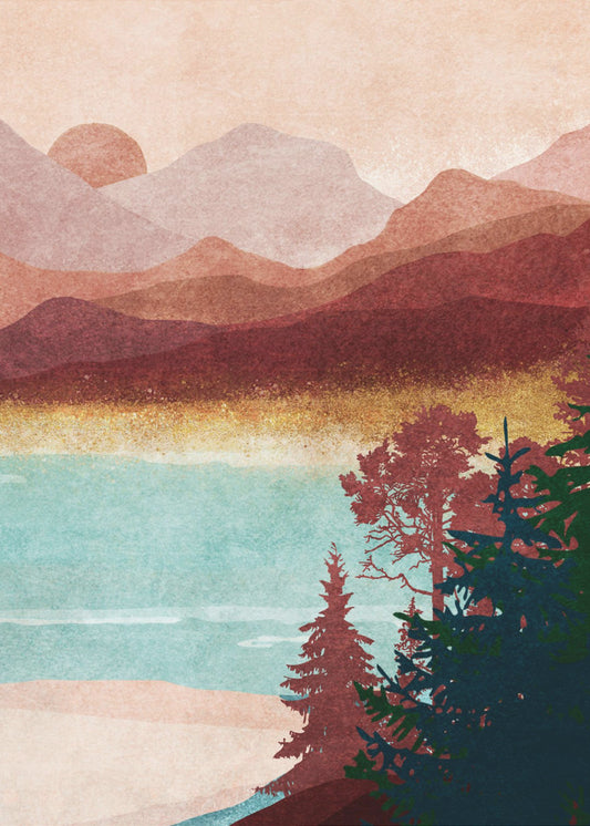 Misty Mountain Dawn | Poster