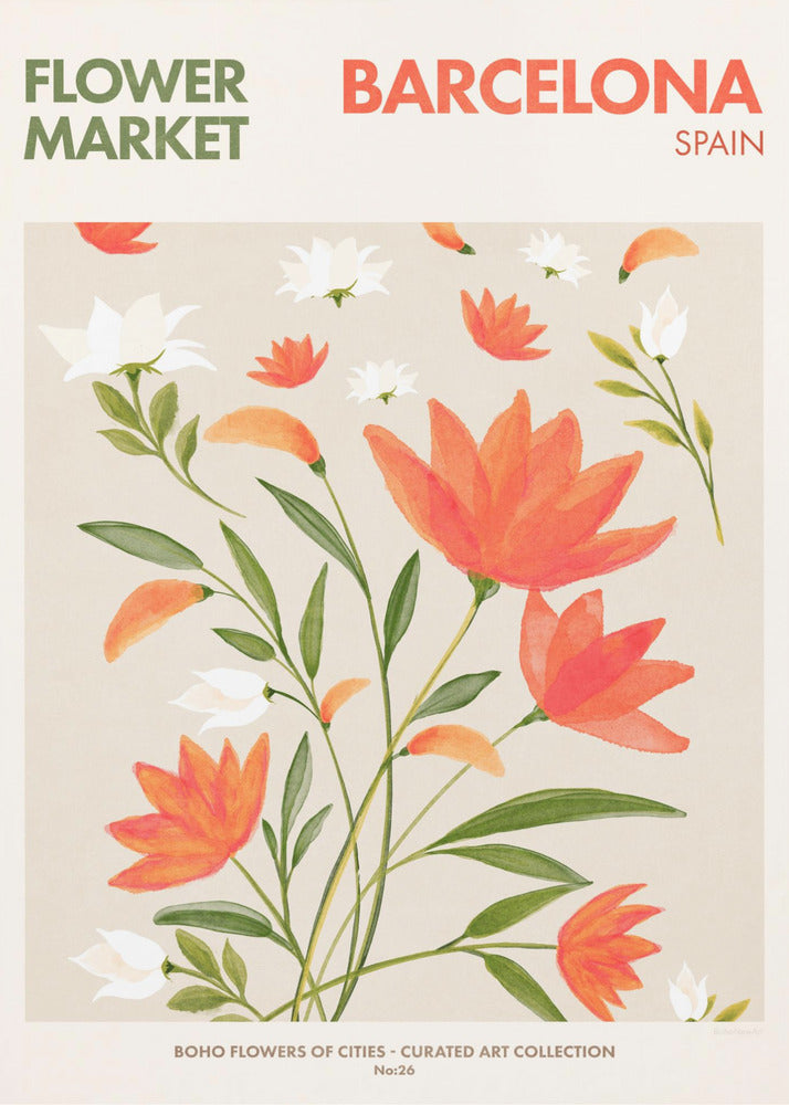 Barcelona Blooms | Poster