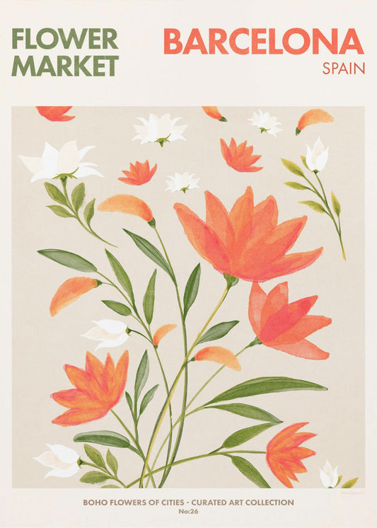 Barcelona Blooms | Poster