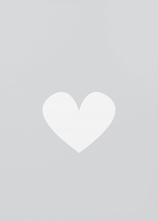 Little Heart Gray | Canvas