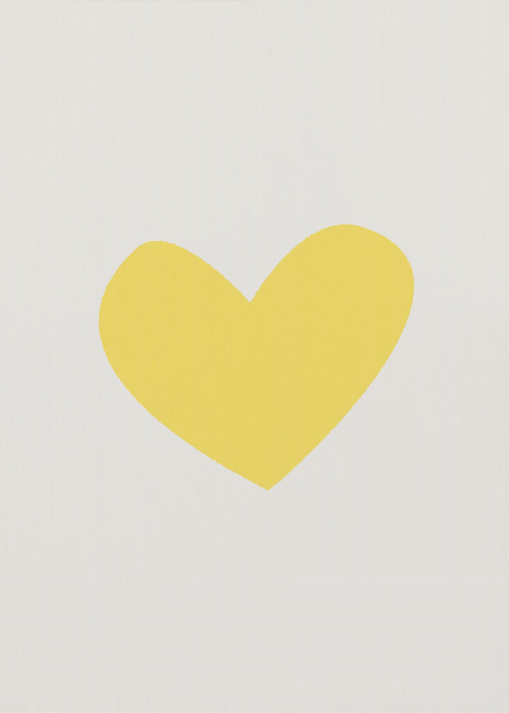 Heart Yellow | Canvas