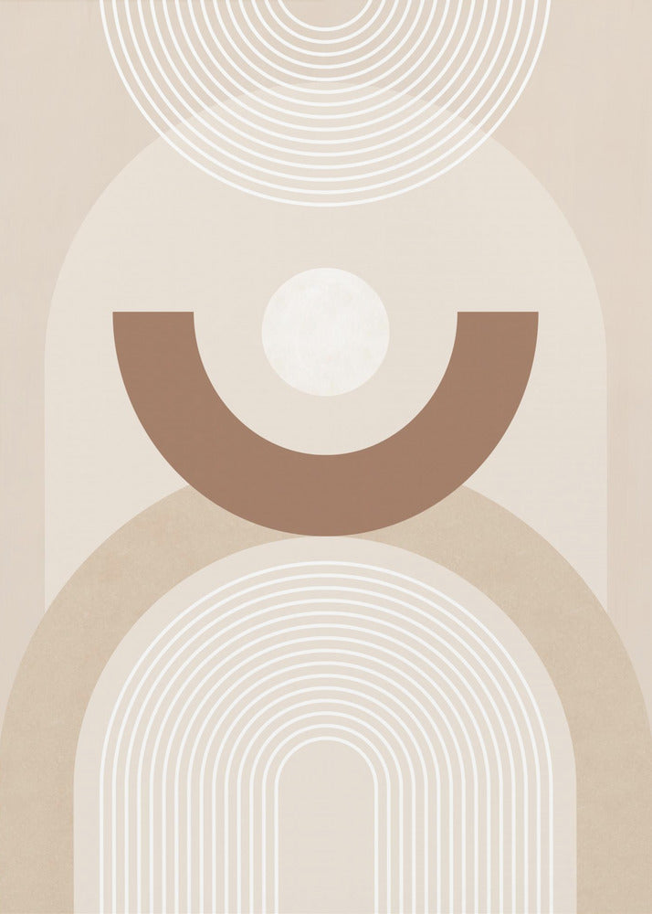 Beige Mid Century Poster | Poster