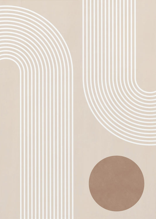 Beige Arc Poster | Poster