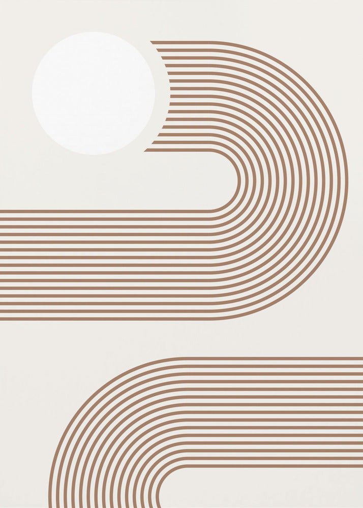 Beige Arc Poster | Canvas