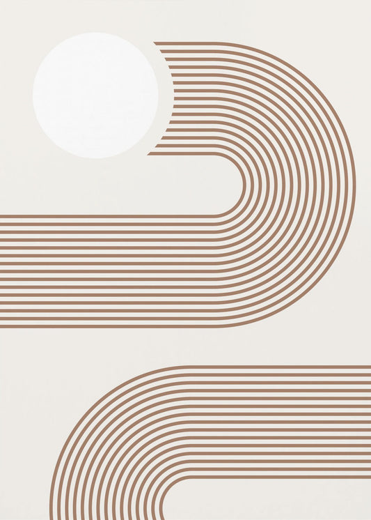 Beige Arc Poster | Canvas