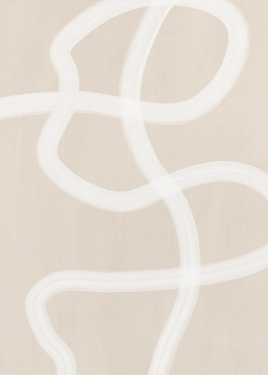 White Brush Stroke Poster | Canvas