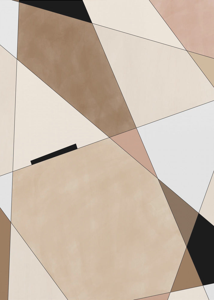 Geometric Beige art | Canvas