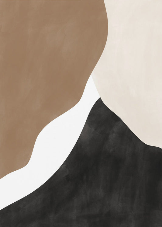 Abstract Beige and Brown Art | Canvas