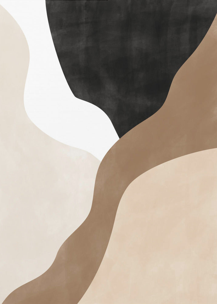 Abstract Beige and Brown Art | Canvas