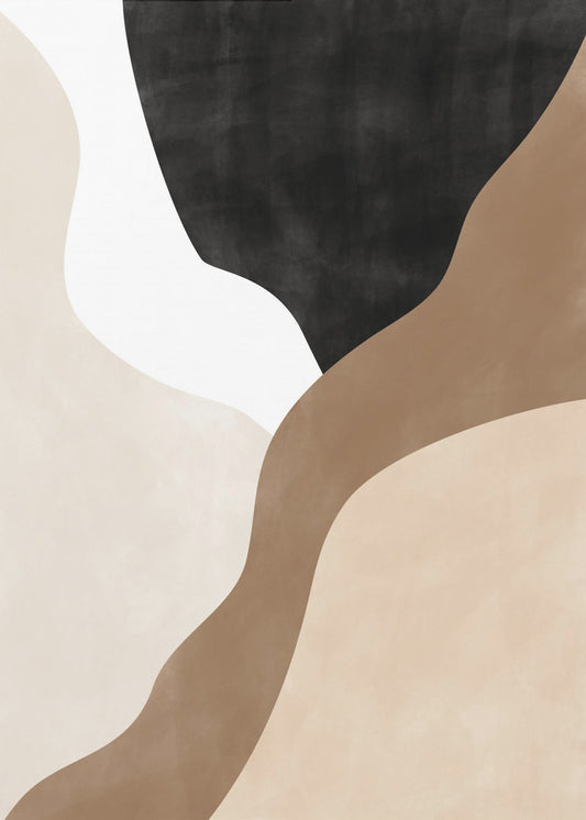 Abstract Beige and Brown Art | Canvas