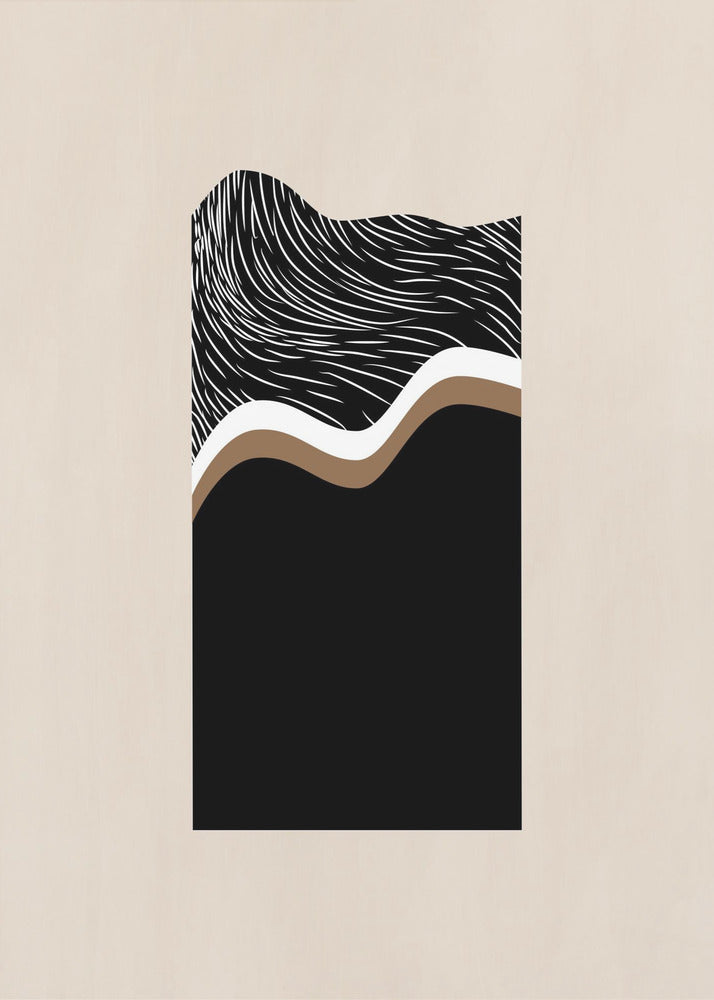 Monochrome Waves | Canvas