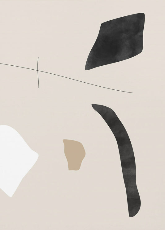 Graphic Shapes and Lines Poster | Canvas