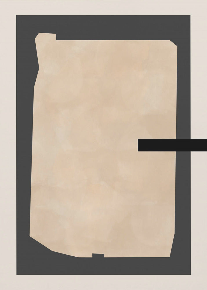 Abstract Beige Painting | Poster