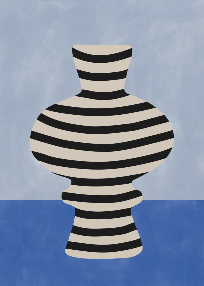 Striped Vase Illusion | Poster