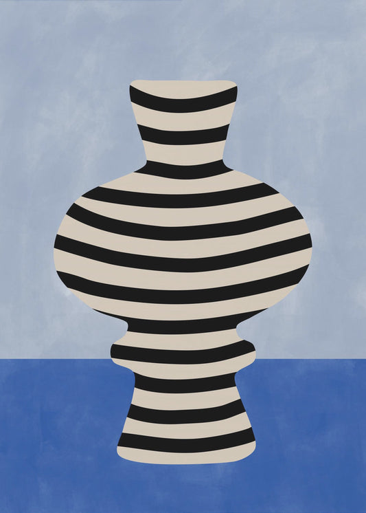 Striped Vase Illusion | Canvas