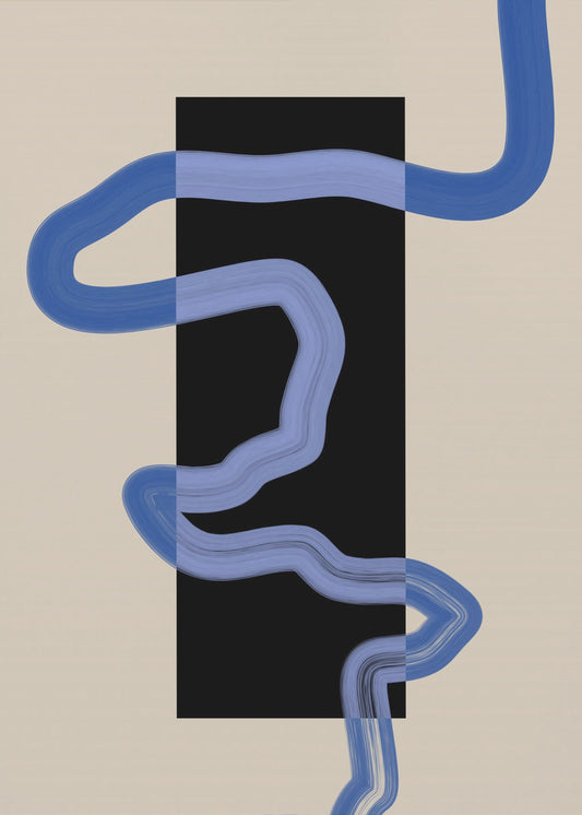 Blue Pathway Flow | Canvas