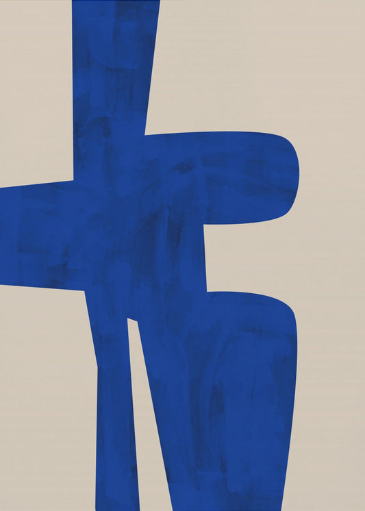 Blue Harmony Shape | Canvas