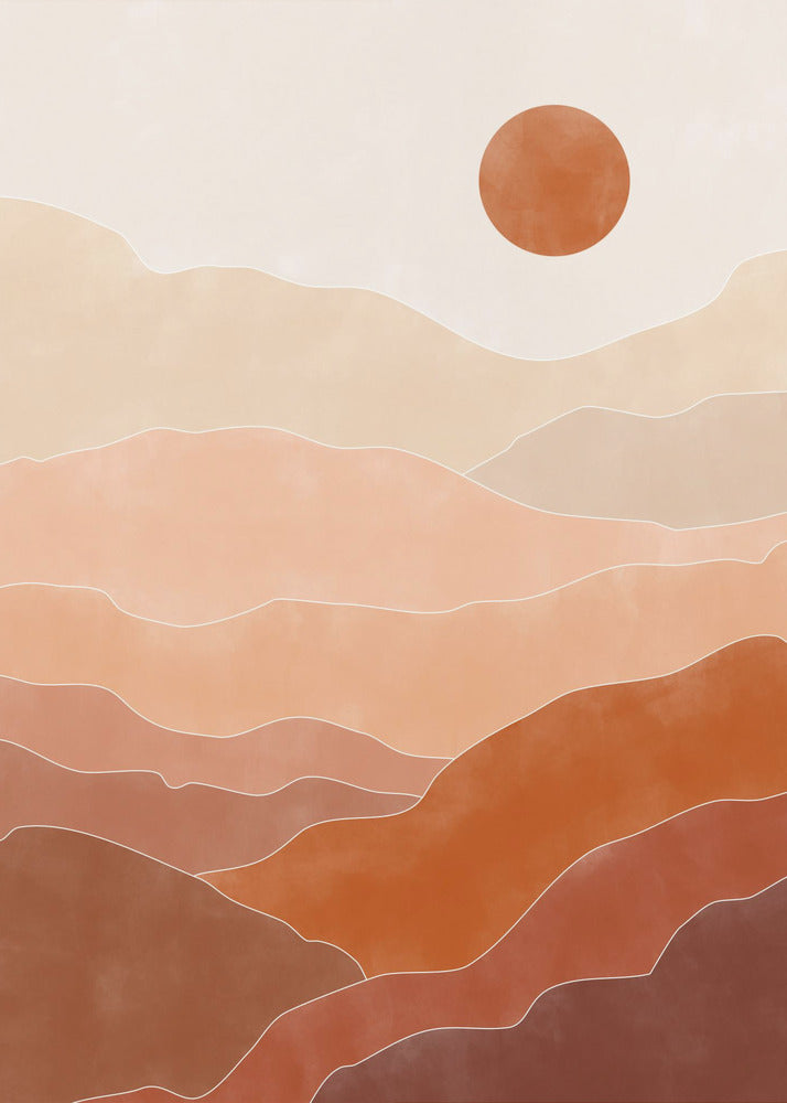 Desert Sun Rise | Canvas