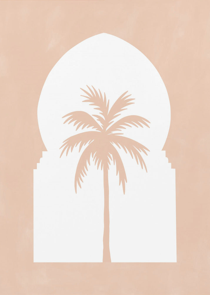 Palm Silhouette Arch | Canvas