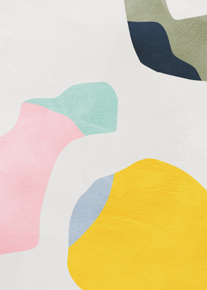 Pastel Minimal shapes | Poster