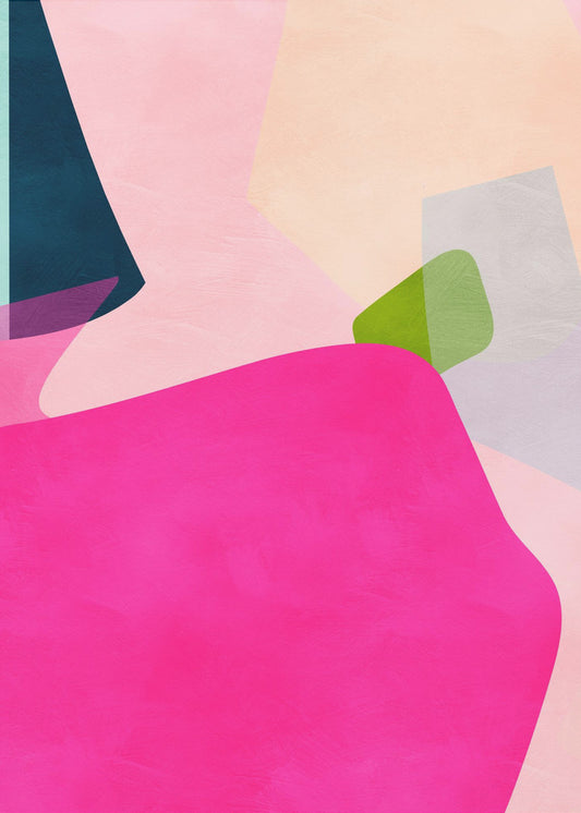 Pink pastel shape | Poster