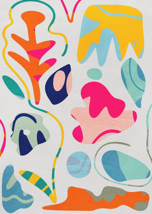 Matisse inspired shapes | Poster