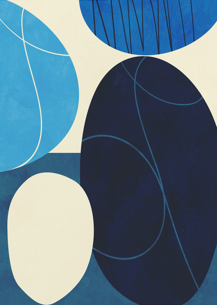 Shapes Play3 3blue | Poster