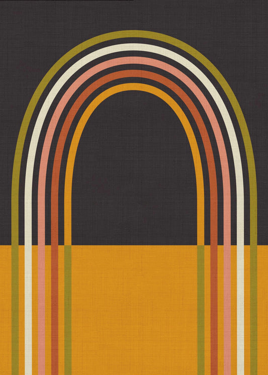 Geo Shapes Fall 21 Rainbow Arc | Canvas