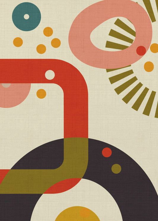 Mid Century Cirque 3 | Canvas