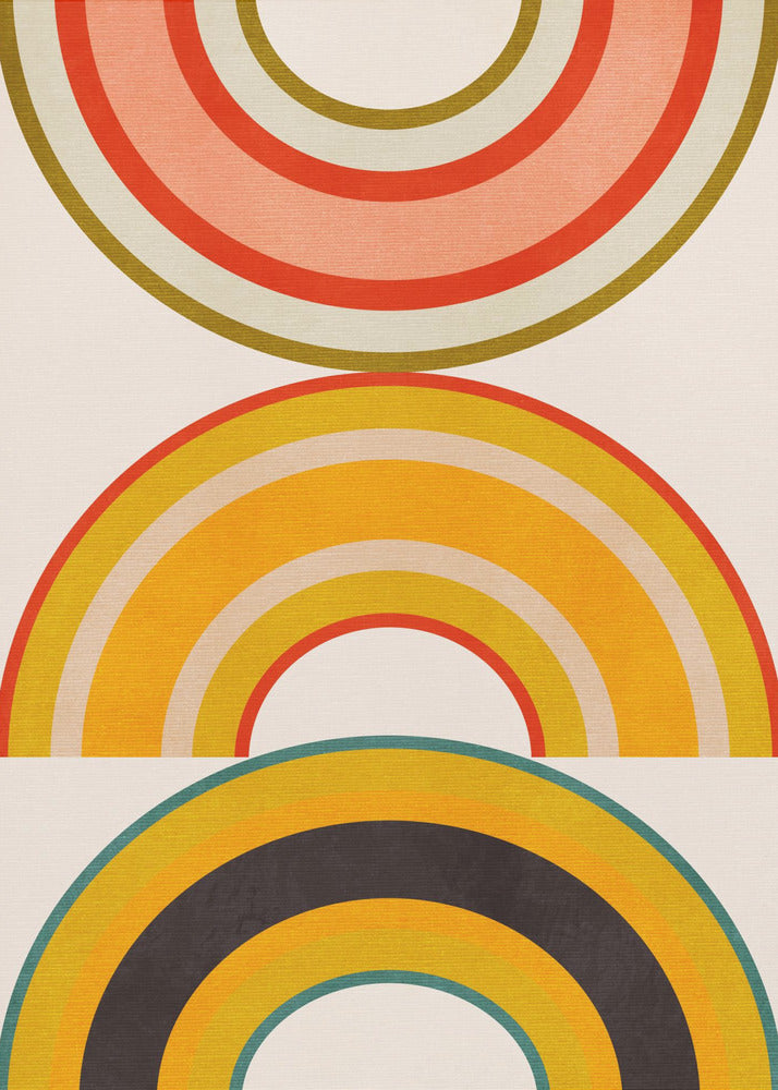 Rainbow Suns 6 | Canvas