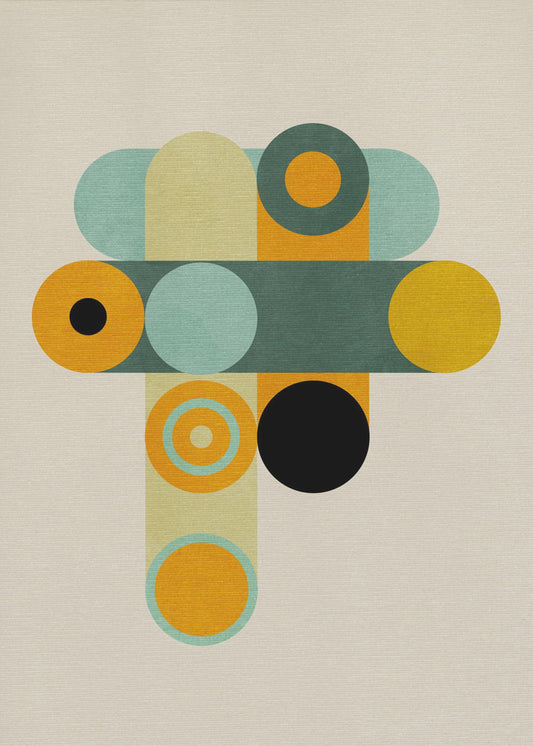 Rainbow Plus Shapes9 | Canvas