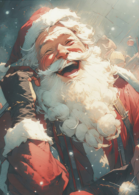 Jolly Santa&#039;s Call | Canvas