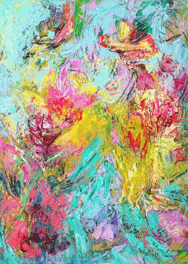 Expressionist Colorful Abstract | Canvas