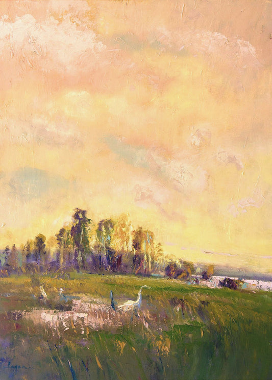 Sunlit Meadowscape | Poster