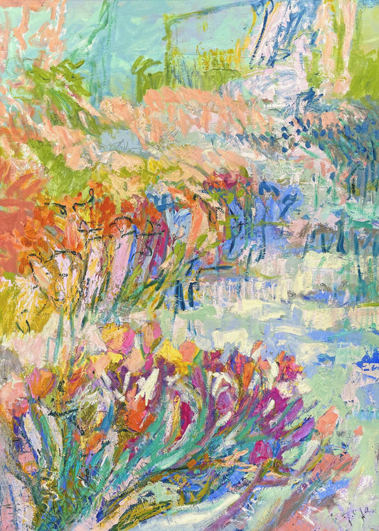 Vibrant Garden Path | Poster