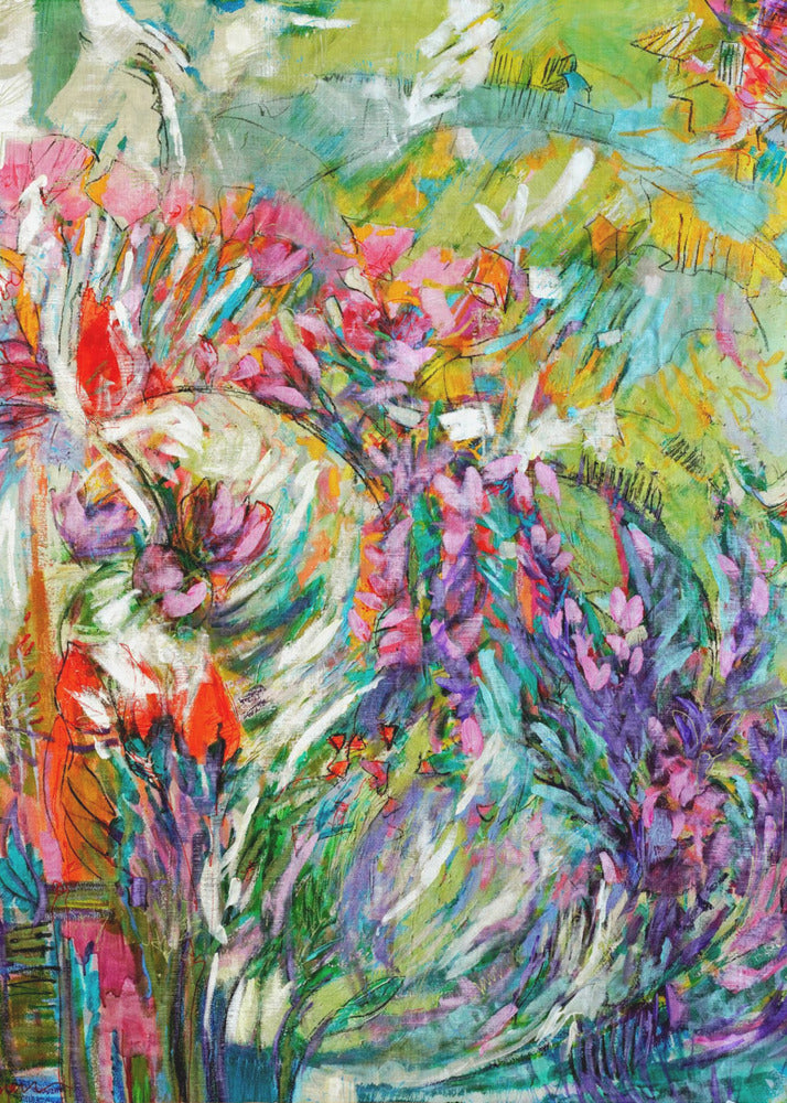 Pink Blossoms Abstract | Poster