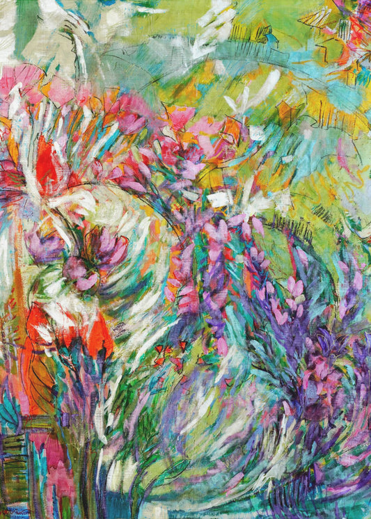 Pink Blossoms Abstract | Poster