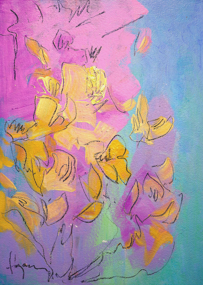 Vibrant Petals Dance | Canvas