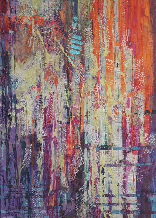 Graceful Echoes of Vibrance | Canvas