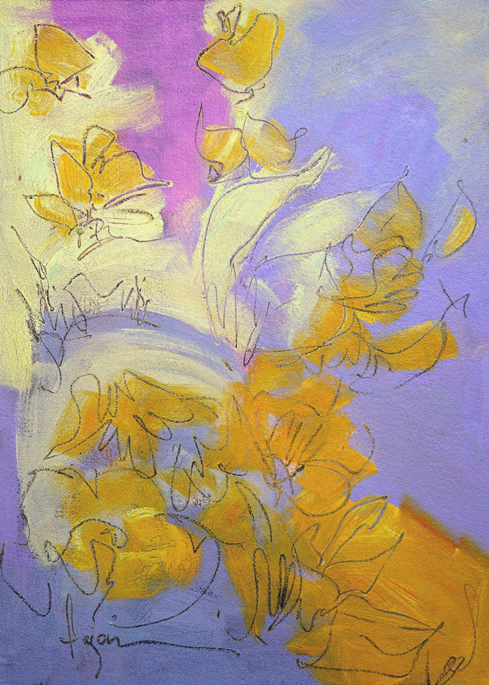 Golden Blossom Glow | Poster