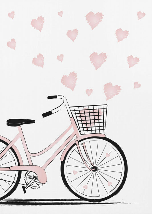 Bike with Hearts | Poster