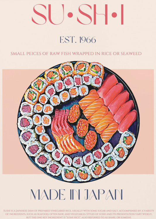 Colorful Sushi Delight | Canvas