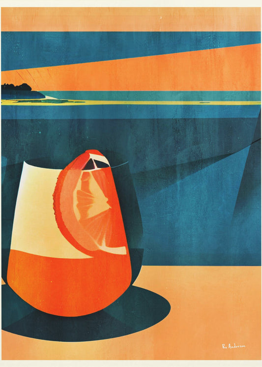 Negroni At Sunset | Poster