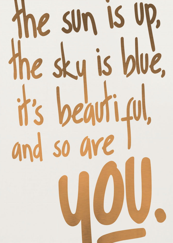 You Are Beautiful (vers.1) | Canvas