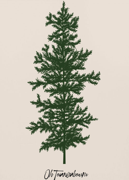 Oh Tannebaum (green) | Canvas