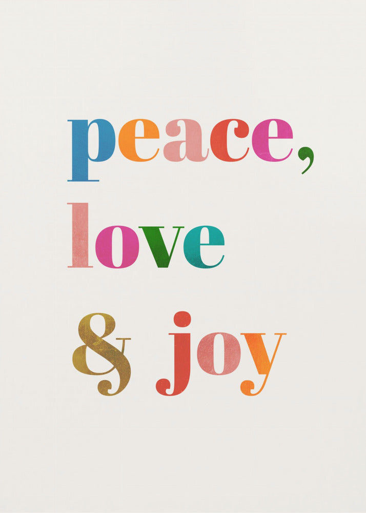 Peace, Love & Joy | Canvas