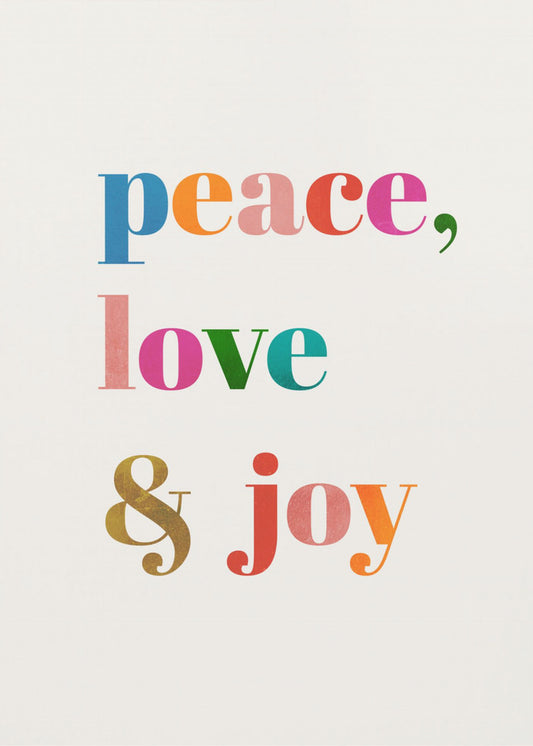 Peace, Love & Joy | Canvas