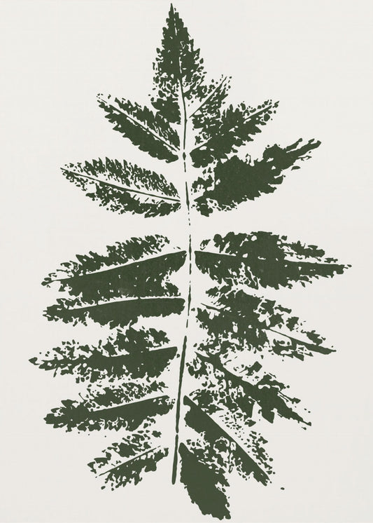 Oak Leaf Print (green) | Canvas