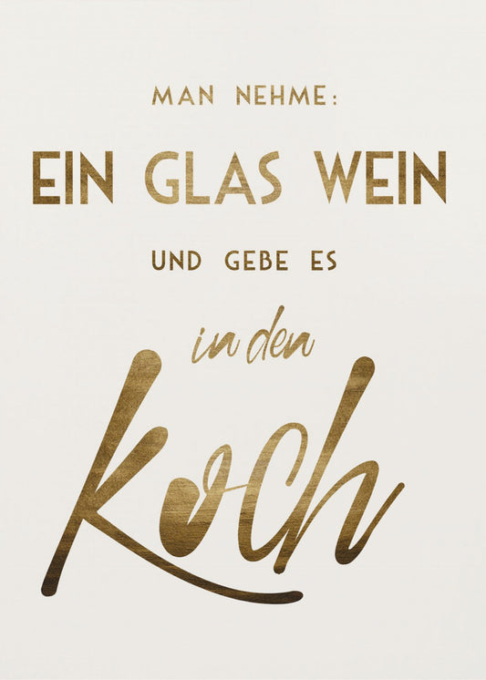 Ein Glas Wein | Canvas