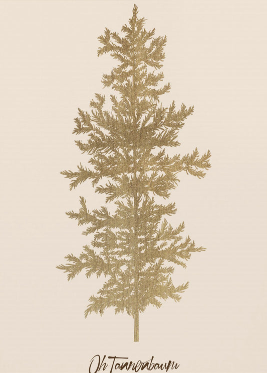 Oh Tannebaum (gold) | Poster